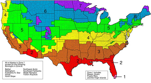 r-value insulation map based on climate in Illinois